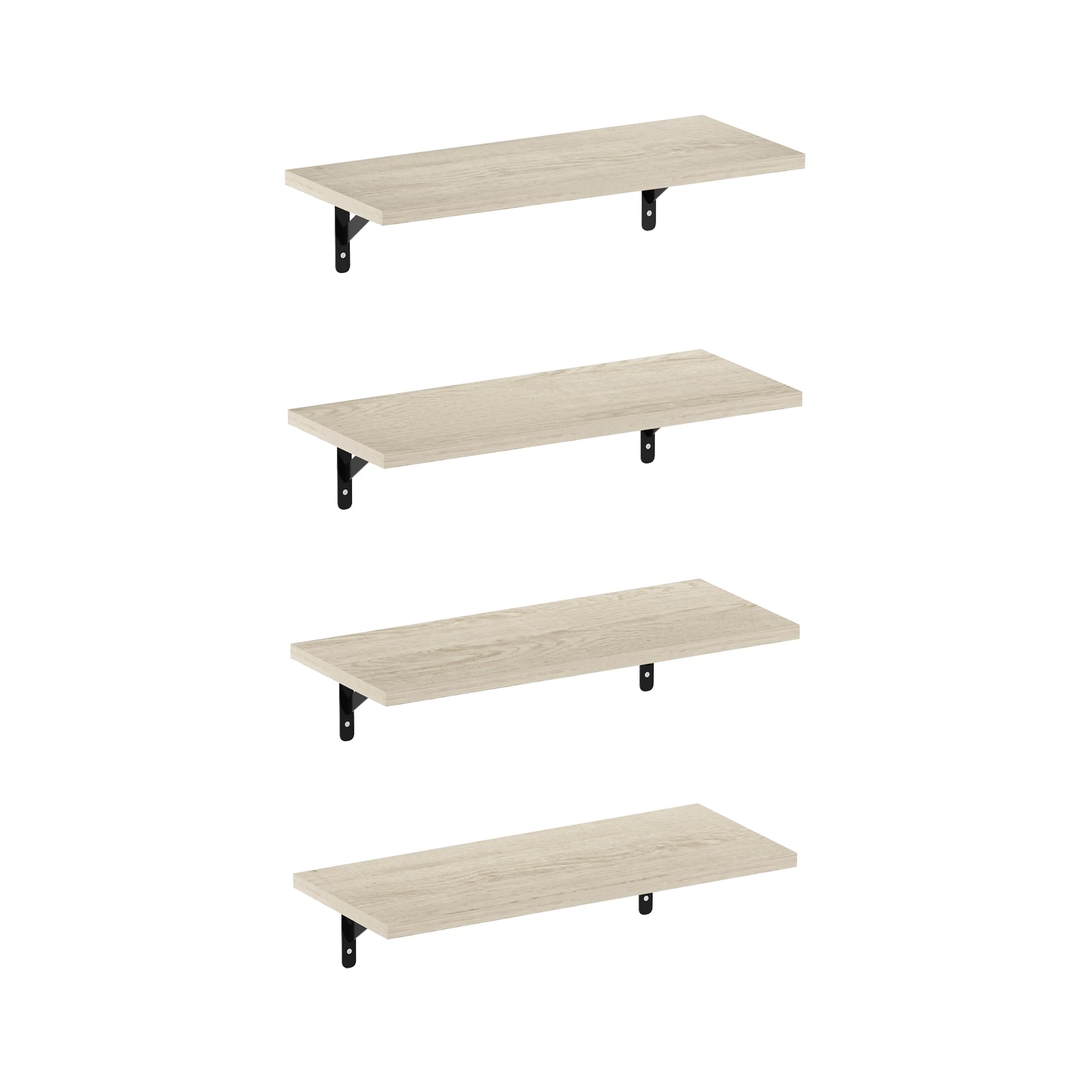 Furinno Rossi 5-Tier Floating Corner Shelf for Wall, Corner Zigzag Shelf Wall Mounted, Radial Wall Mount Shelves, for Home Office, Living Room, Bedroom, Bathroom, White