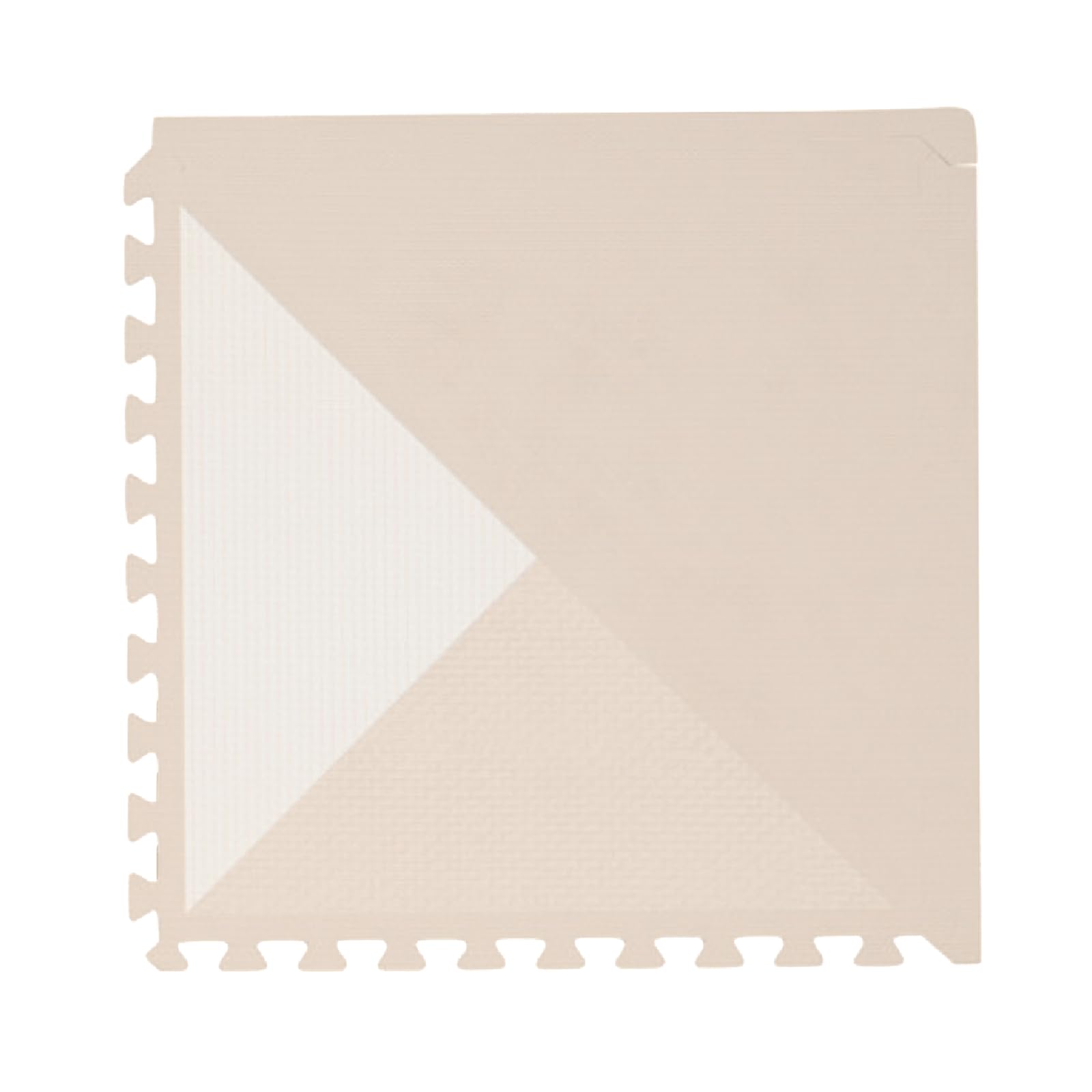 Toddlekind Playmat - Premium Foam Playmat, 4 x 6 feet, 6 Tile Extra Thick Foam Floor Puzzle Mat for Babies/Toddlers Stylish, Non-Toxic, Odorless. Perfect for Tummy Time, Crawling, & Play. 0m+ (Cream)