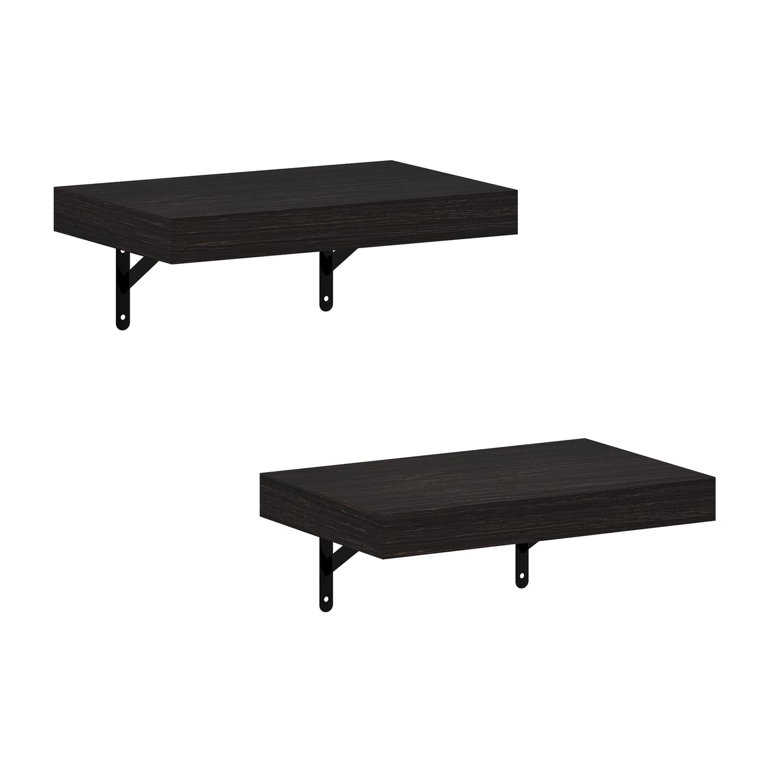 Furinno Rossi 5-Tier Floating Corner Shelf for Wall, Corner Zigzag Shelf Wall Mounted, Radial Wall Mount Shelves, for Home Office, Living Room, Bedroom, Bathroom, White