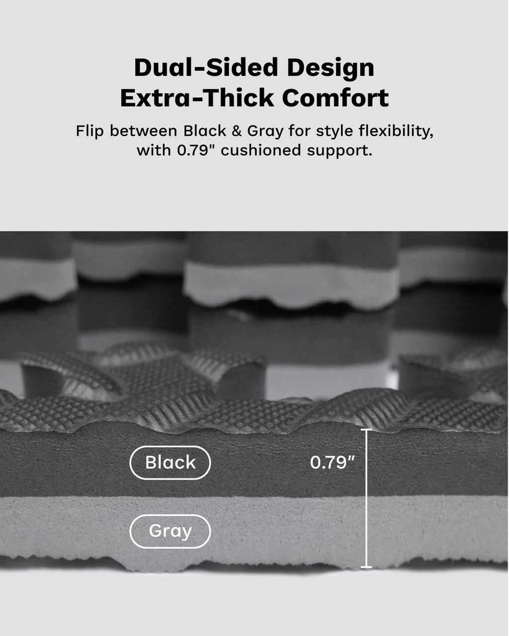 AIRHOP Upgraded 0.79" Extra Thick 48 Sq Ft High-Density Eva Foam Exercise Gym Mats, 12 Pcs Large Interlocking Puzzle Floor Tiles (24"x24") for Home Gym