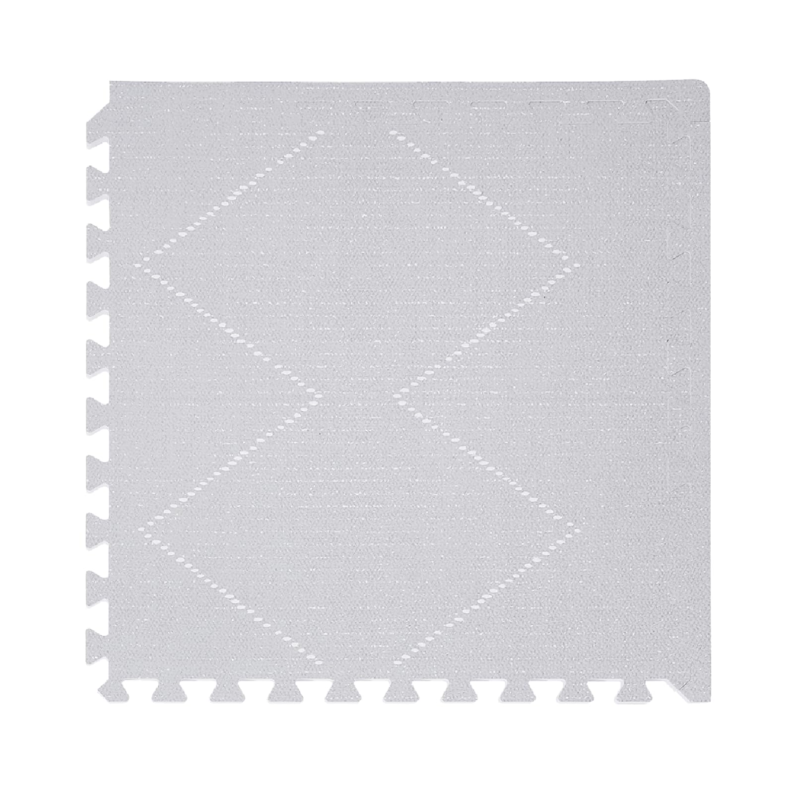 Toddlekind Playmat - Premium Foam Playmat, 4 x 6 feet, 6 Tile Extra Thick Foam Floor Puzzle Mat for Babies/Toddlers Stylish, Non-Toxic, Odorless. Perfect for Tummy Time, Crawling, & Play. 0m+ (Cream)