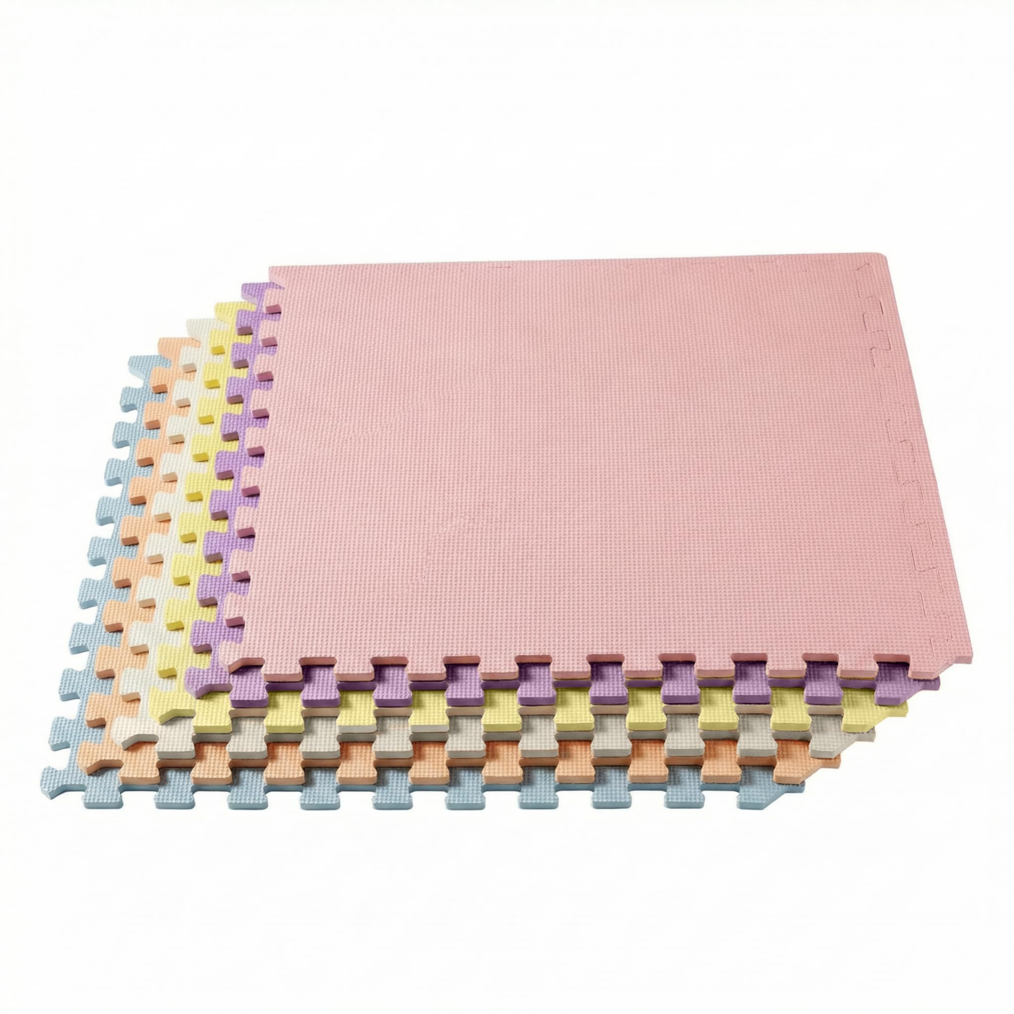 We Sell Mats 3/8" Thick Multipurpose EVA Foam Exercise Floor Mat, Interlocking Tiles, Anti-Fatigue for Home or Gym