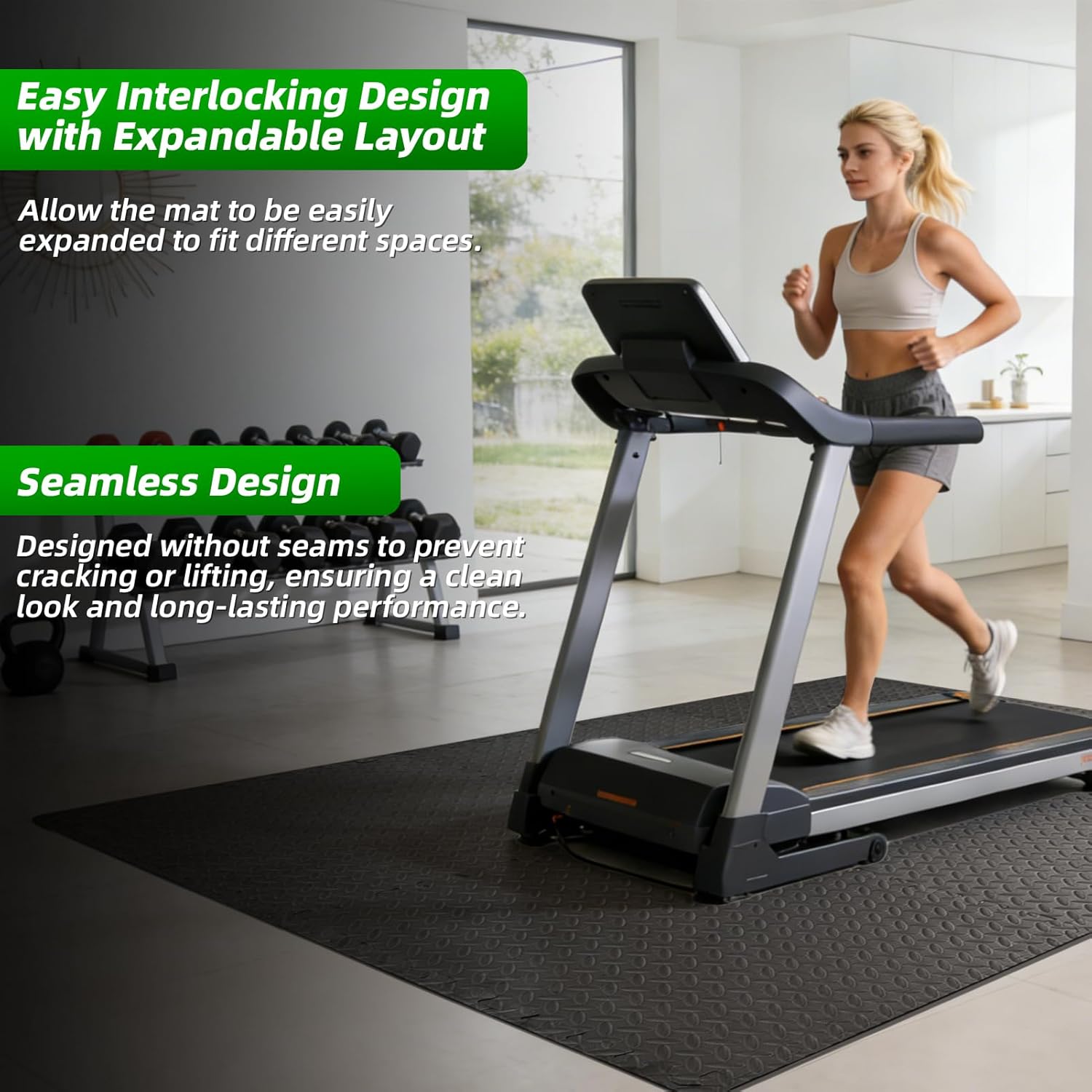 Art3d 24" x 24" EVA Interlocking Exercise Mats, 1/2" Thick Foam Puzzle Flooring for Workout, Gym Equipments, Training Areas, 6 and 12 Pack