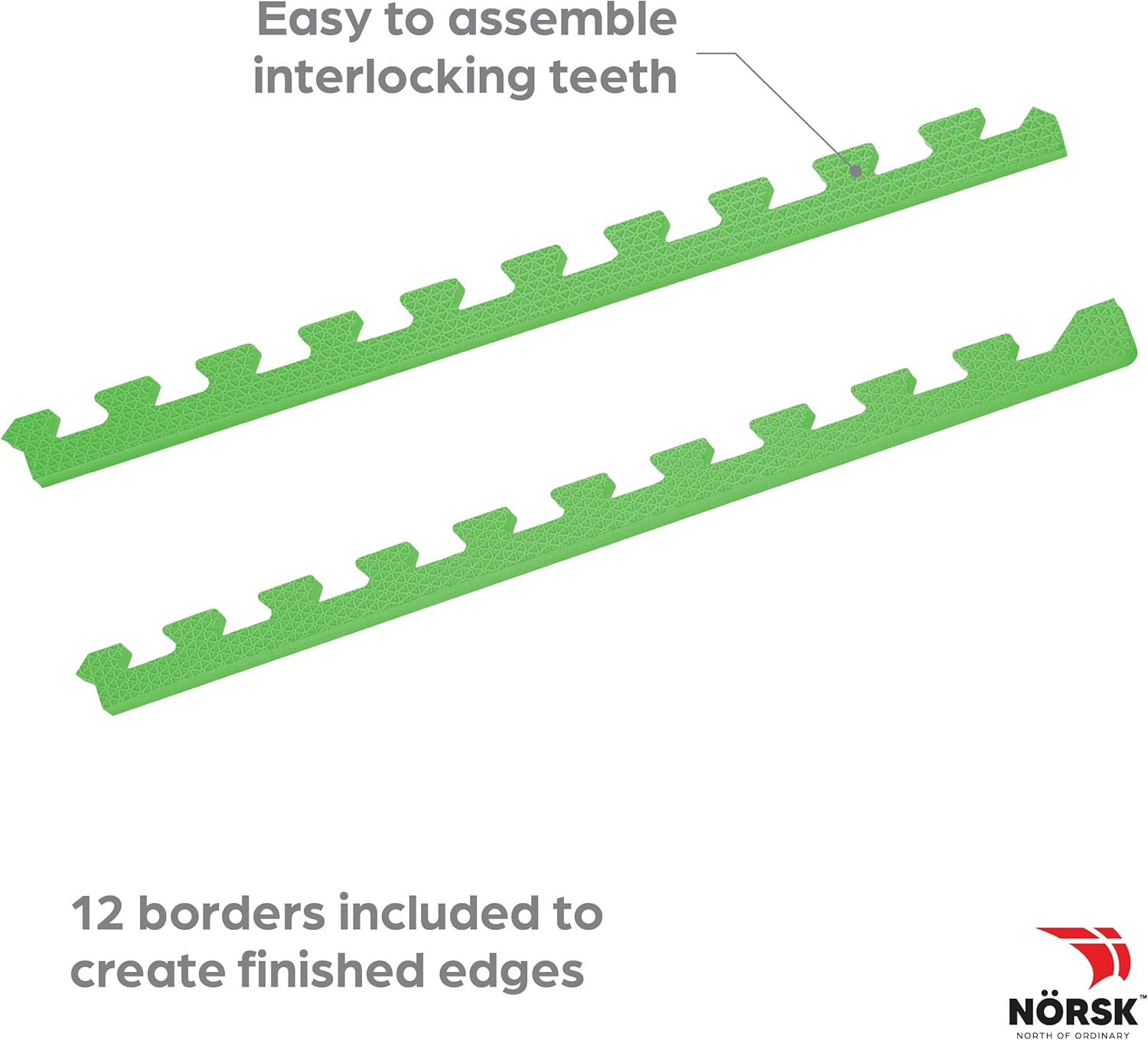 Norsk Kids Puzzle Play Mats Interlocking EVA Foam Floor Tiles Solid Color, 30 Tiles - 120 Sq. Ft., 1/2" Thick, Rainbow Pack