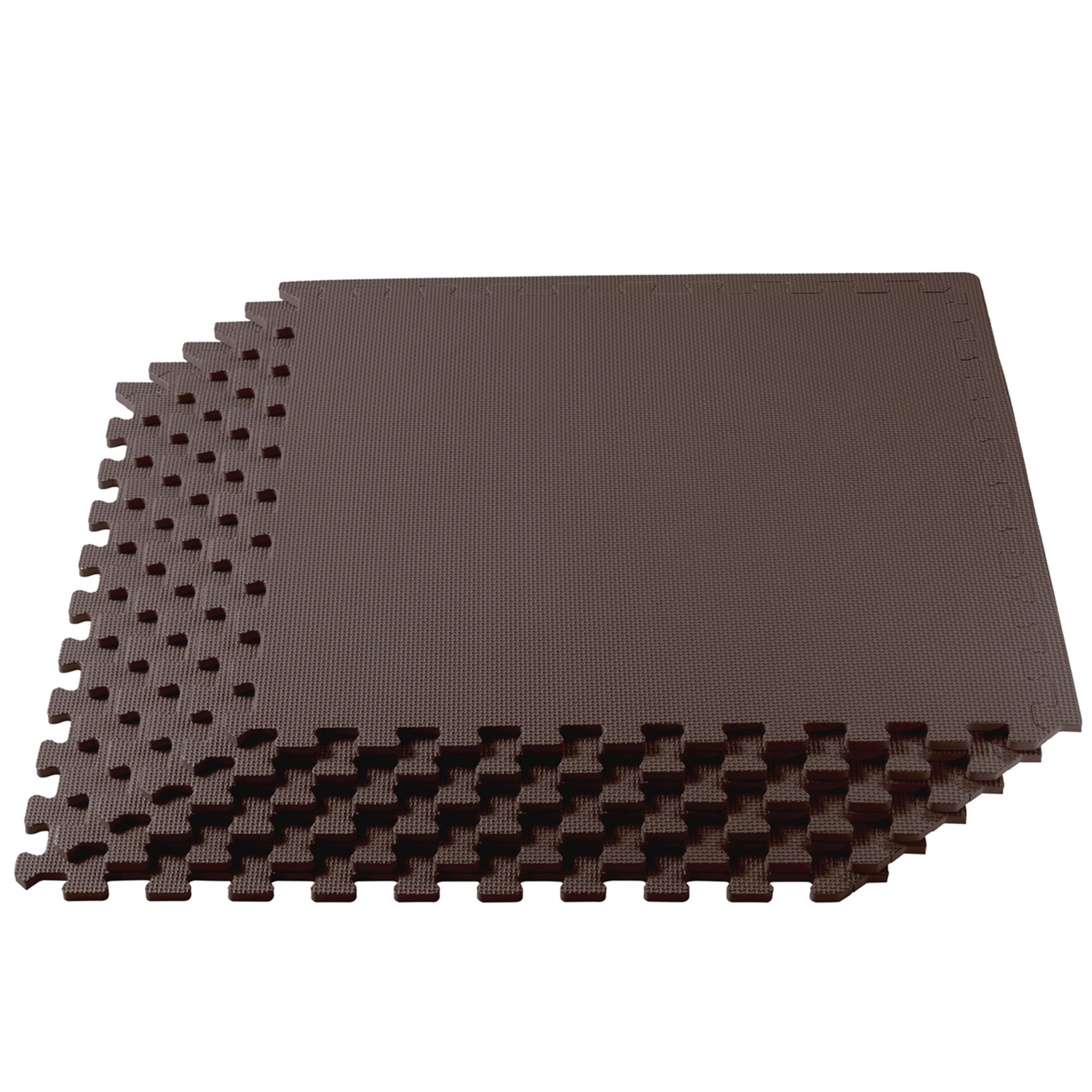 We Sell Mats 3/8" Thick Multipurpose EVA Foam Exercise Floor Mat, Interlocking Tiles, Anti-Fatigue for Home or Gym