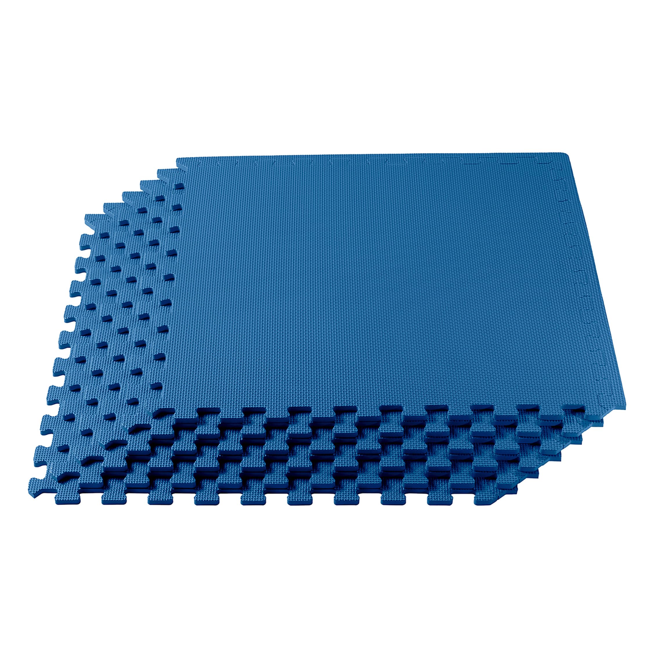 We Sell Mats 3/8" Thick Multipurpose EVA Foam Exercise Floor Mat, Interlocking Tiles, Anti-Fatigue for Home or Gym