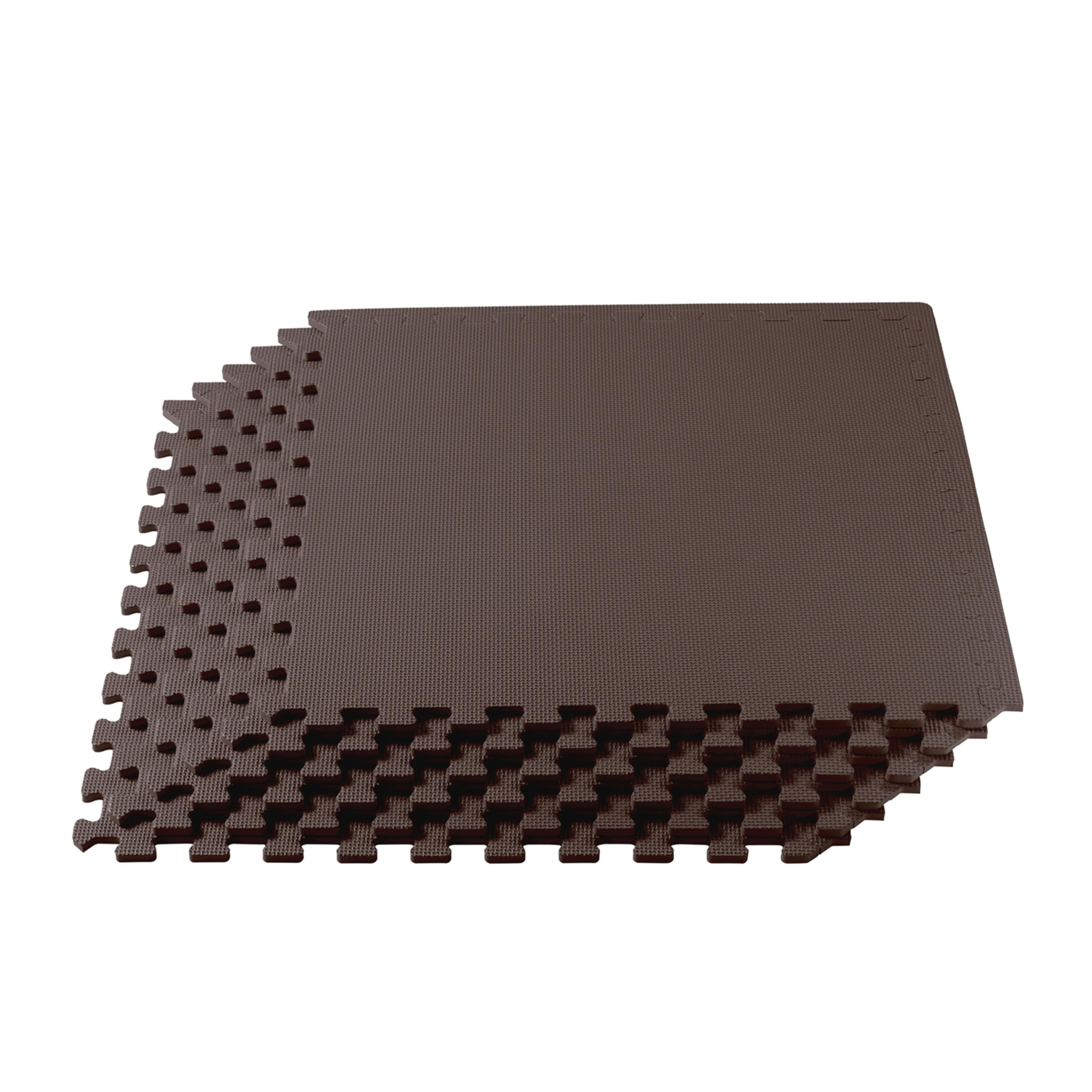 We Sell Mats 3/8" Thick Multipurpose EVA Foam Exercise Floor Mat, Interlocking Tiles, Anti-Fatigue for Home or Gym