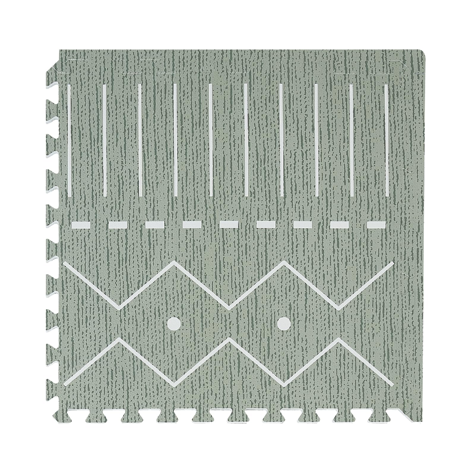 Toddlekind Playmat - Premium Foam Playmat, 4 x 6 feet, 6 Tile Extra Thick Foam Floor Puzzle Mat for Babies/Toddlers Stylish, Non-Toxic, Odorless. Perfect for Tummy Time, Crawling, & Play. 0m+ (Cream)